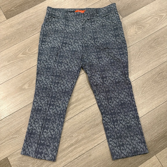 Cartonnier Pants - Cartonnier for Anthropologie Blue Cropped Charlie Trousers Size 12